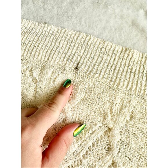 Rag n’ bone New York Kaitlyn knit cream sweater size xs - Picture 7 of 8